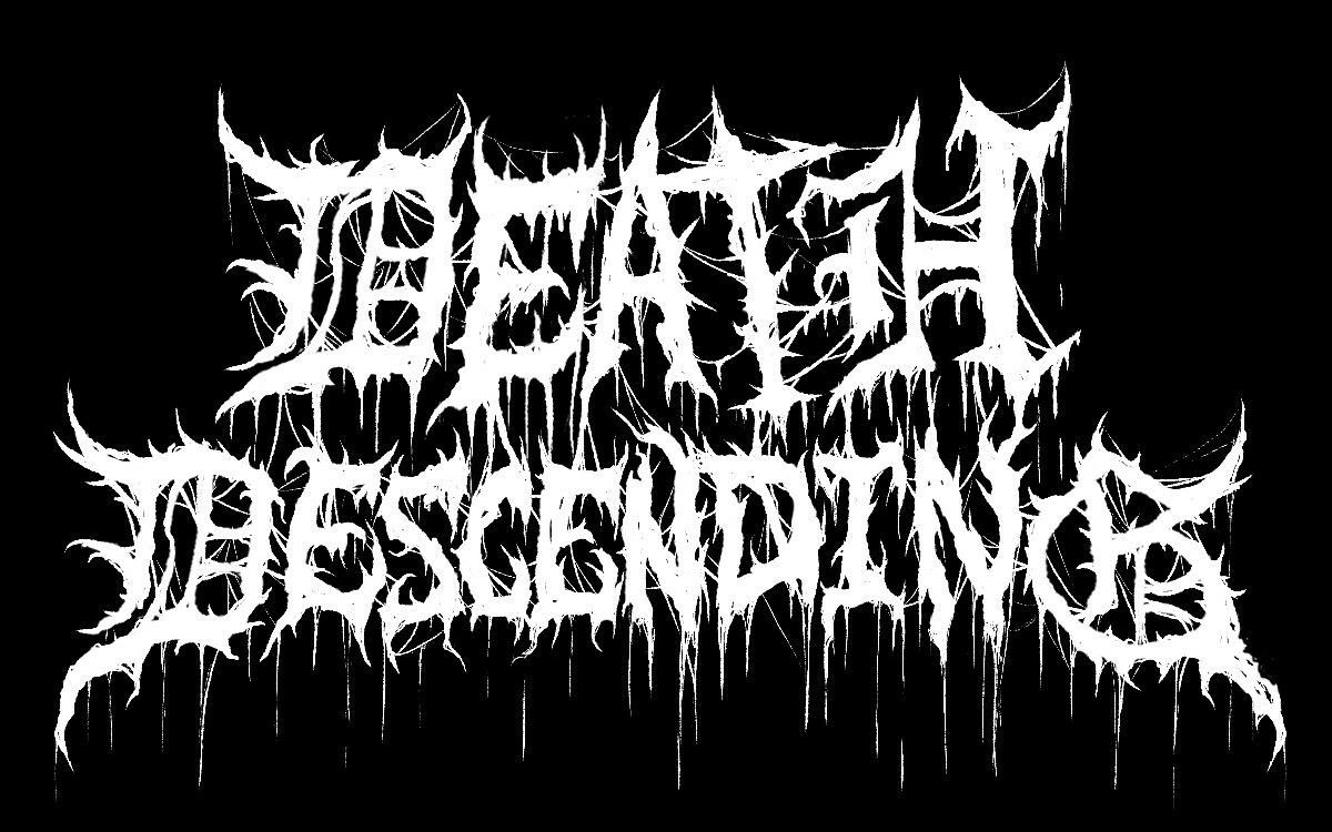 Death_Descending_logo_white_and_black